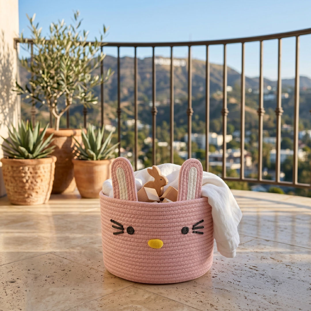 Cartoon Basket: Stylish Eco-Friendly Storage Solution